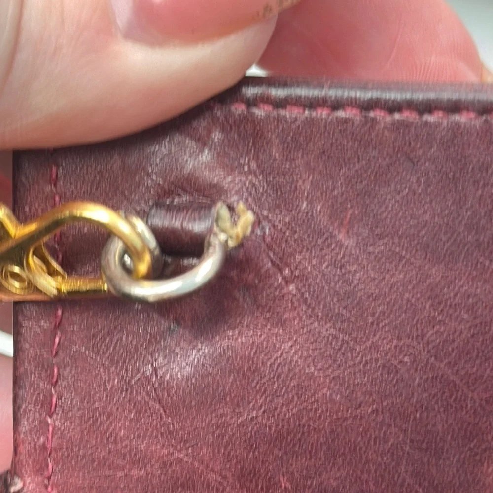 Salvatore Ferragamo Burgundy leather Shoulder Bag